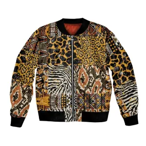 Wild Animal Skins Bomber Jacket African Tribal Pattern LT15