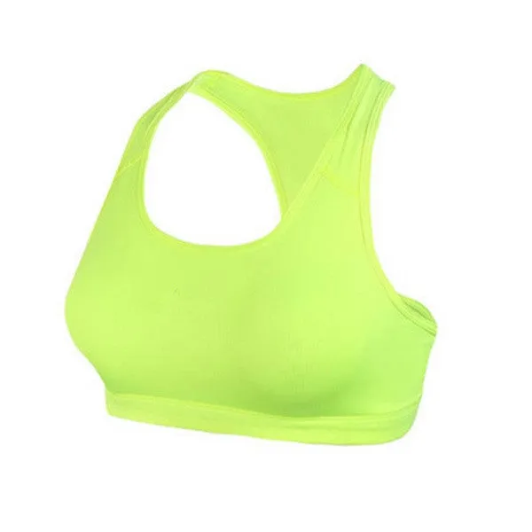 Women Basic Seamless Fitness Paedde workout Racerback Tops Crop Vest NW