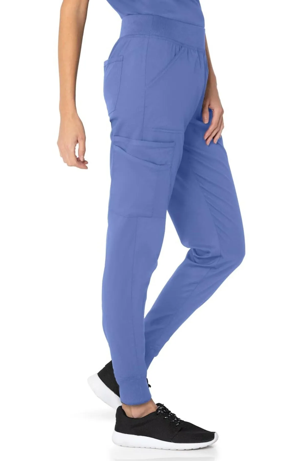Womens 7-Pocket Elastic Drawstring Jogger Pant