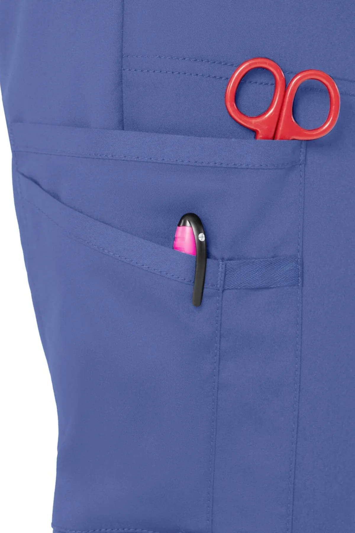 Womens 7-Pocket Elastic Drawstring Jogger Pant
