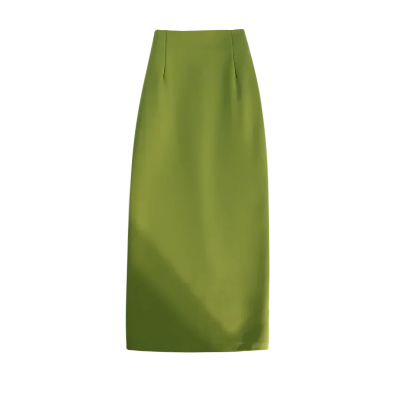 Women's A-Line Midi Wrap High Waist Skirts