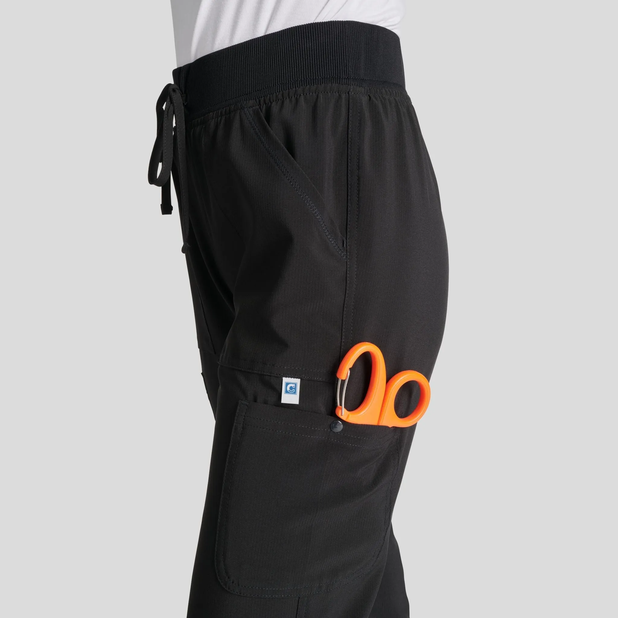 Women's Natural Rise Jogger Scrub Pant | Black
