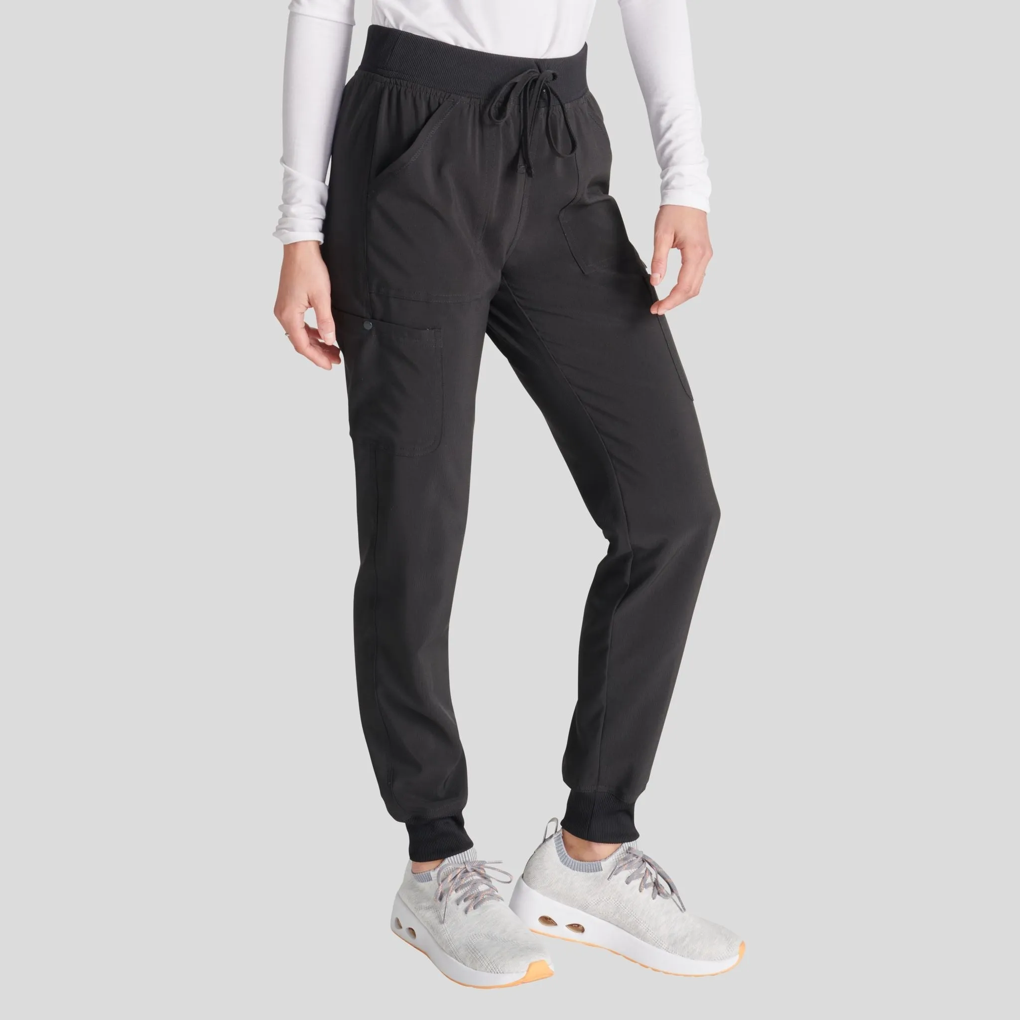 Women's Natural Rise Jogger Scrub Pant | Black