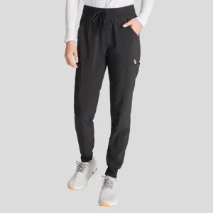 Women's Natural Rise Jogger Scrub Pant | Black