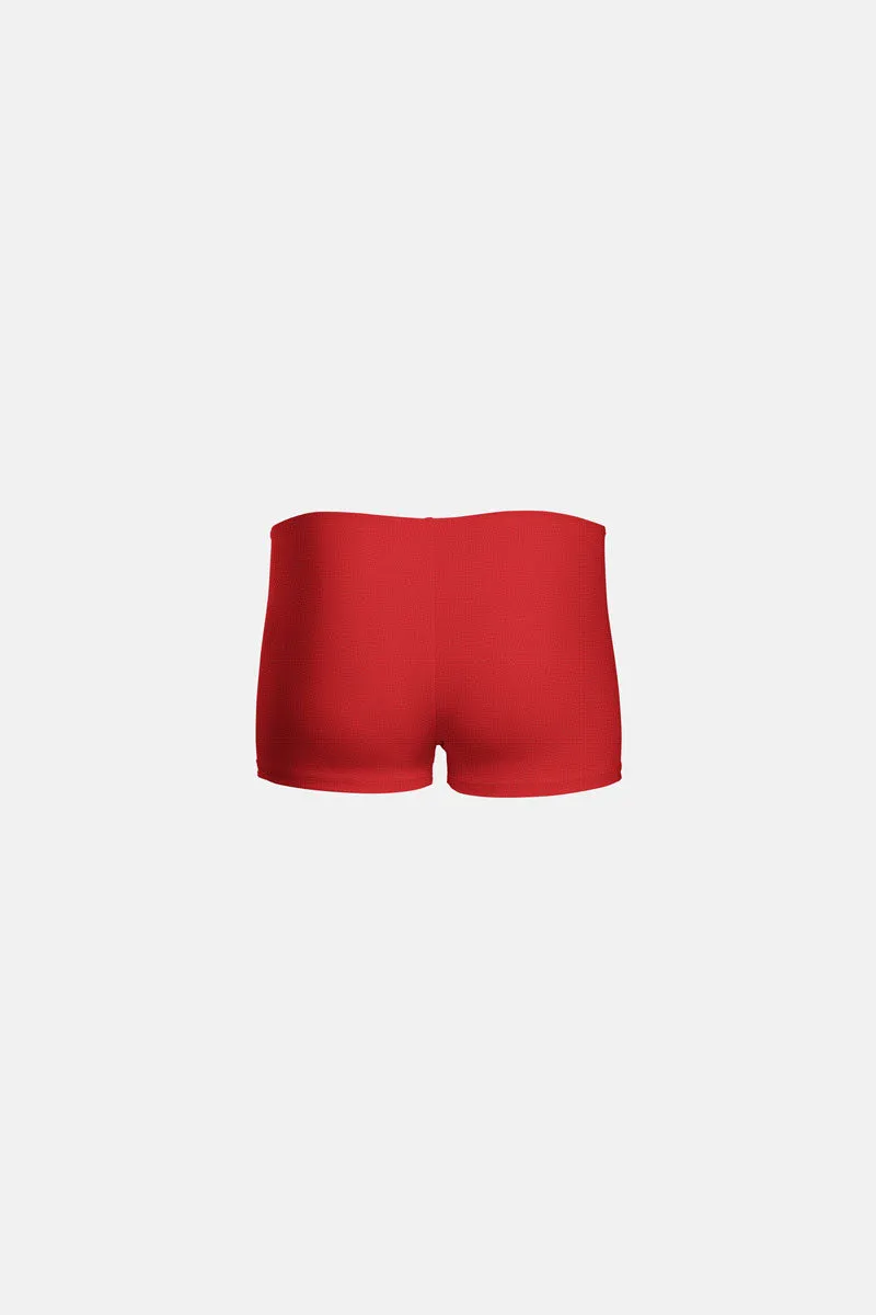 Womens Red Mystique Shorts