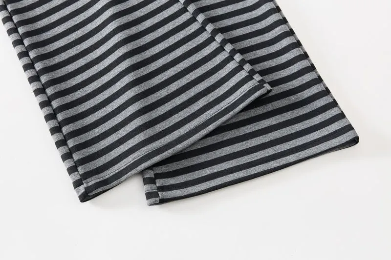 Women's Slightly Flared Jersey Sweatpant with Stripes