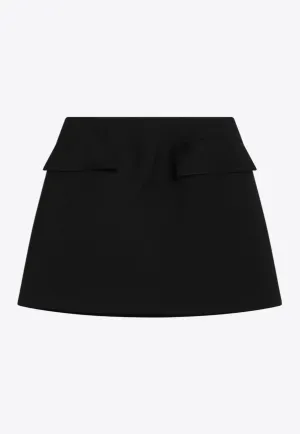 Wool Mini Skirt