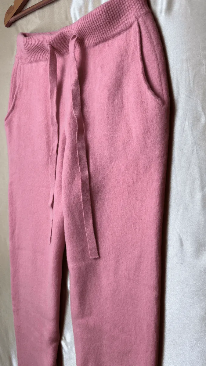Woolly Luxe Pink Sweatpants