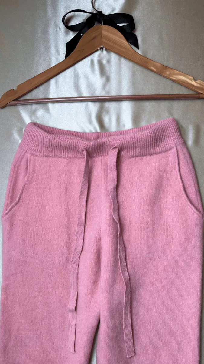 Woolly Luxe Pink Sweatpants