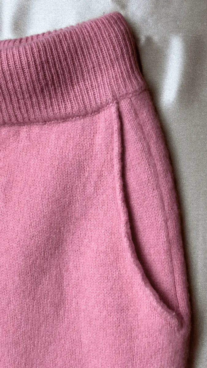 Woolly Luxe Pink Sweatpants