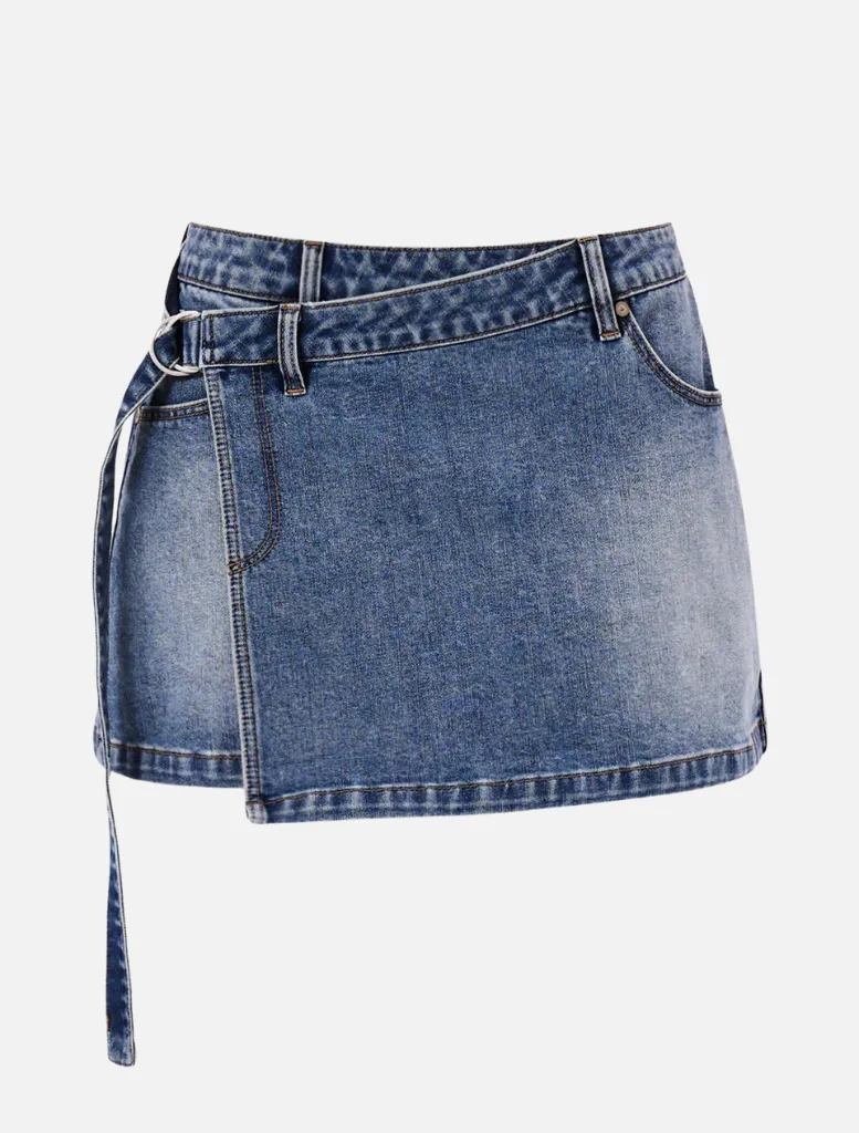 Wrap Skirt Dalia - Mid Vintage Indigo