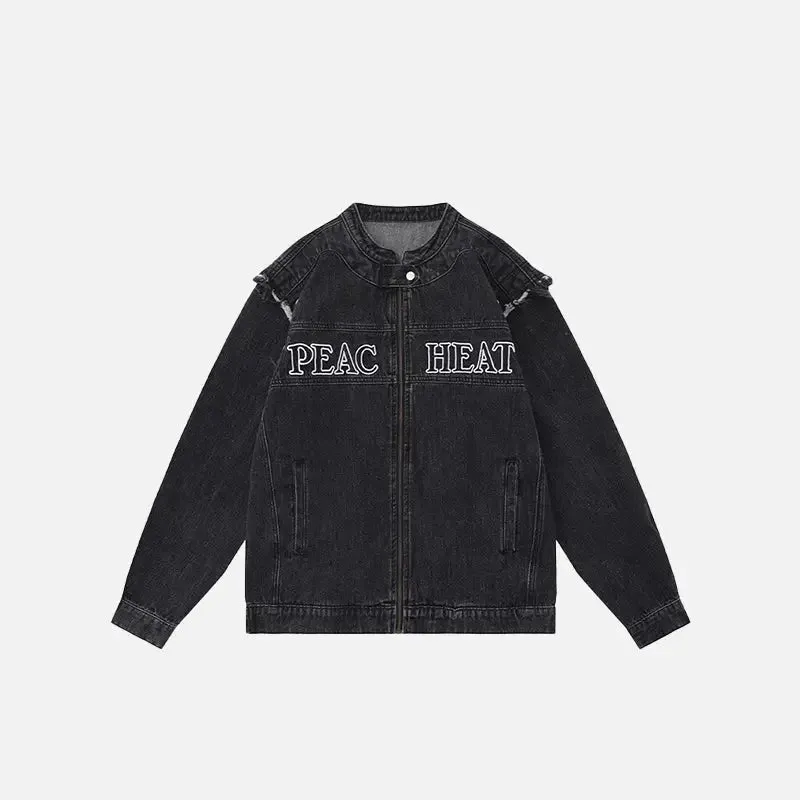 Y2K Detachable Sleeve Denim Jacket for Style and Comfort