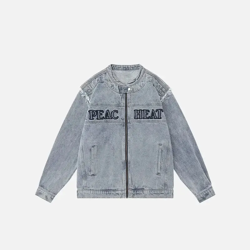 Y2K Detachable Sleeve Denim Jacket for Style and Comfort