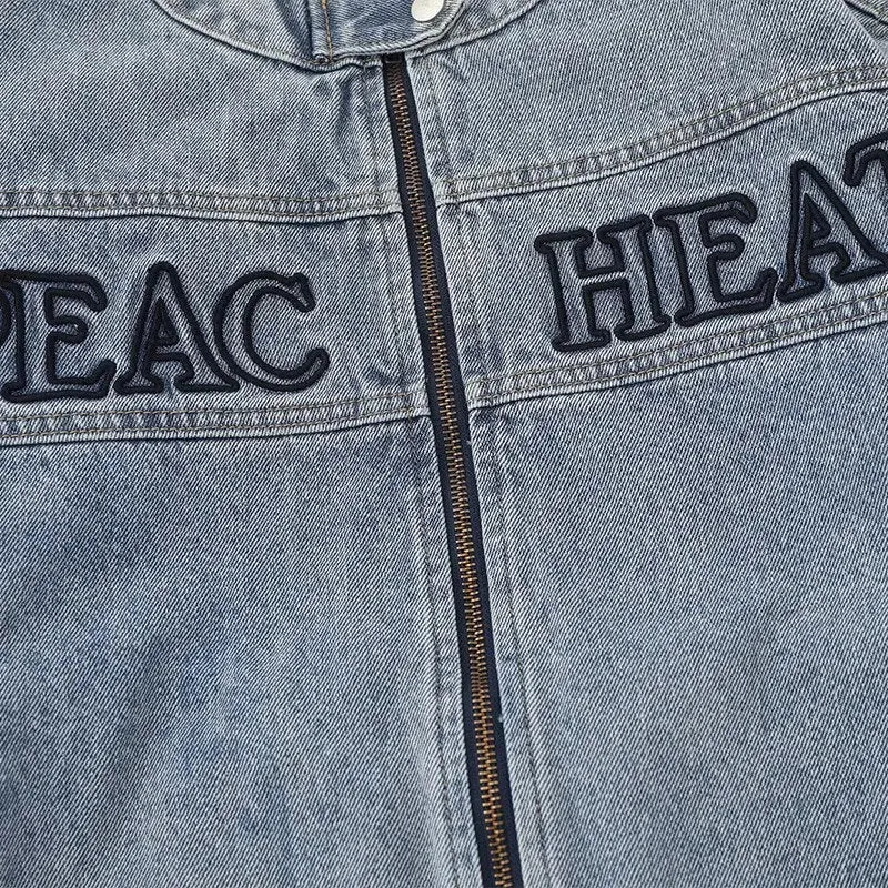 Y2K Detachable Sleeve Denim Jacket for Style and Comfort