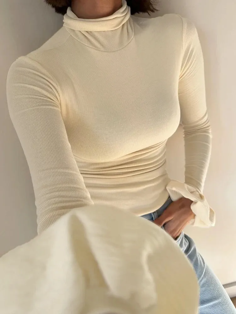 Y2K Flare Cuff Top