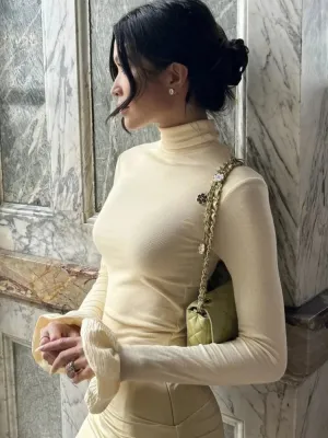 Y2K Flare Cuff Top