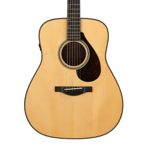 Yamaha FG9 MX Dreadnought with Atmosfeel Pickup - Natural, Ebony Fingerboard