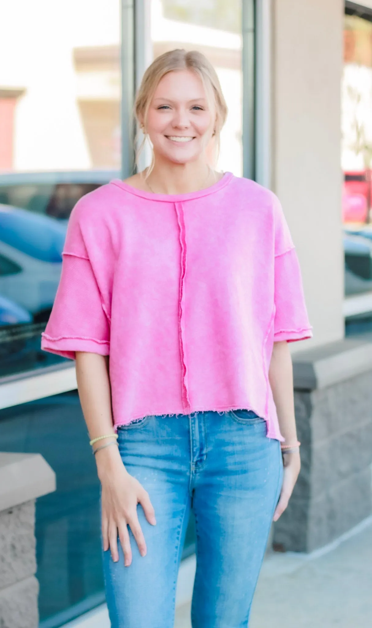 You Don't Know About Me Top in Pink