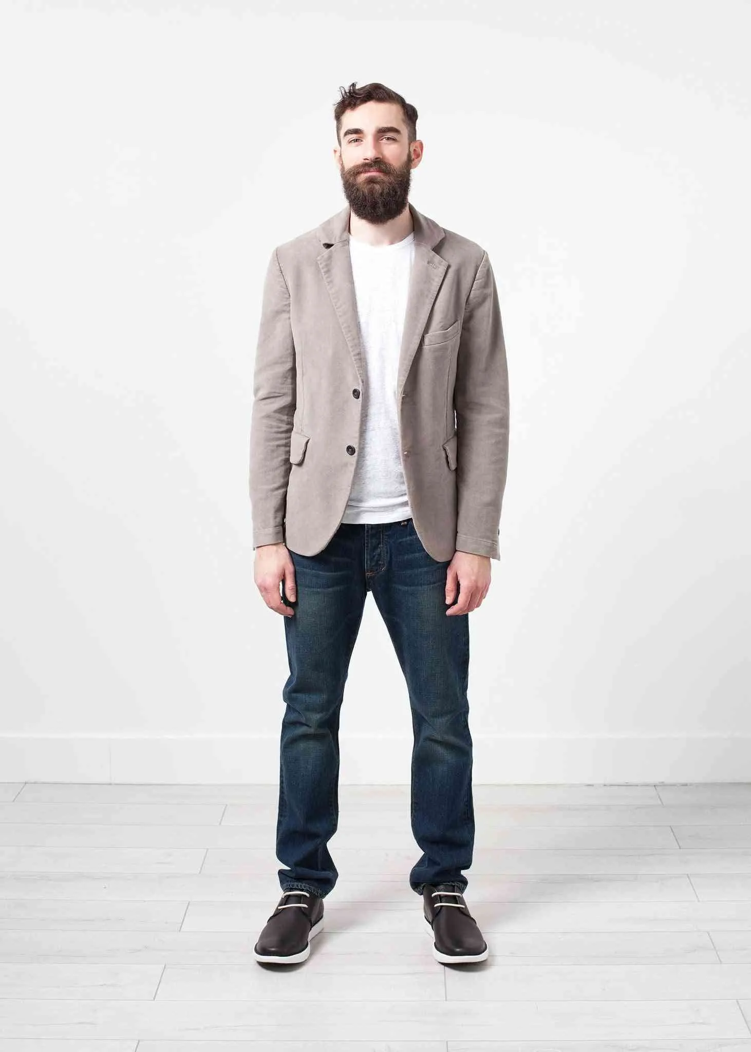 Zepo Brushed Cotton Blazer